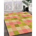 thumbnail image 3 of Ahgly Tapis Rond Lavable en Machine Intérieur Transitionnel Orange, 8 Pieds Rond, 3 of 7