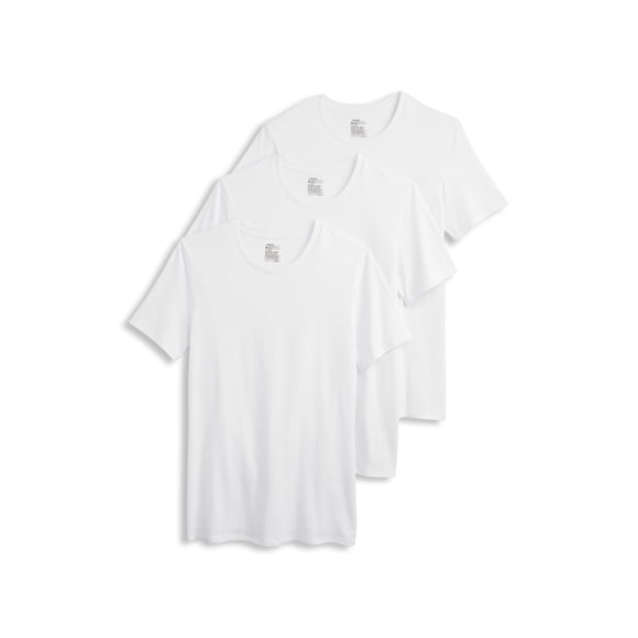 Jockey Men's Smooth Fit Cotton Stretch Crew Neck Undershirt - 3 Pack
