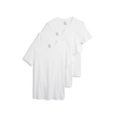 Jockey T-Shirt de Dessous à Col Ras du Cou en Coton Extensible à Coupe Lisse pour Hommes - Lot de 3