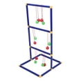 thumbnail image 1 of Ladder Toss, Ladder Ball Tossing Game Toss Match with 12pcs Small Balls for Family for Backyard, 1 of 7