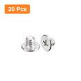 thumbnail image 3 of Unique Bargains M5x0.8x5mm 20Pack Metal Flat Round Head Screws Phillips Drive Machine Bolt, 3 of 5