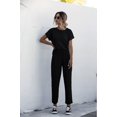 thumbnail image 1 of Nouveaux Ensembles Assortis pour Femmes Pantalons Longs Design Original Décontracté Col Rond Vêtements Couleur Unie, 1 of 2