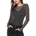 thumbnail image 1 of INSPIRE CHIC Camisoles pour Femmes à Manches Longues en Maille avec Bretelles Spaghetti, 1 of 6