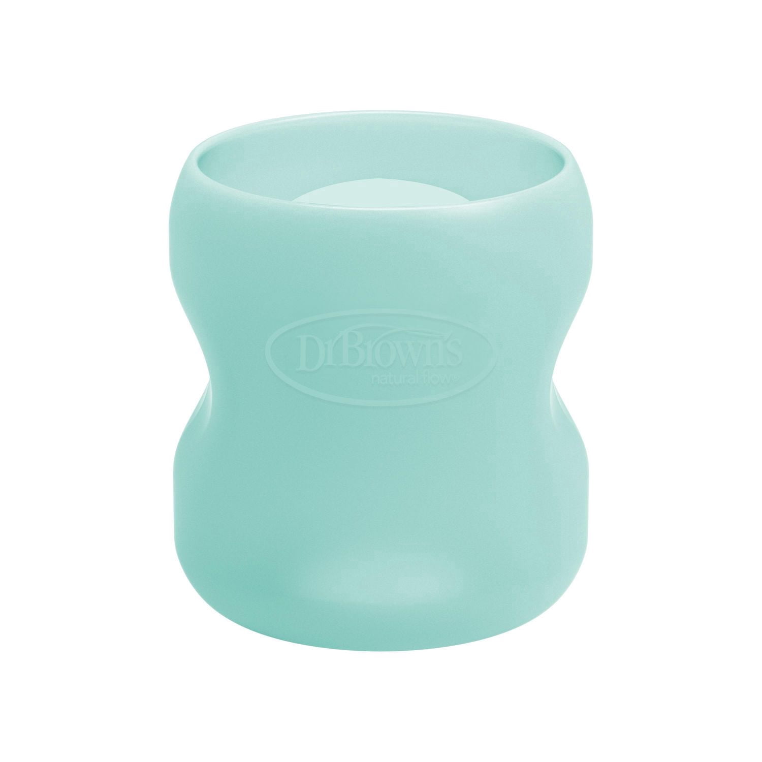 Dr. Brown's Natural Flow Options+ Glass Baby Bottle Silicone Wide-Neck Sleeve 5oz Mint Green