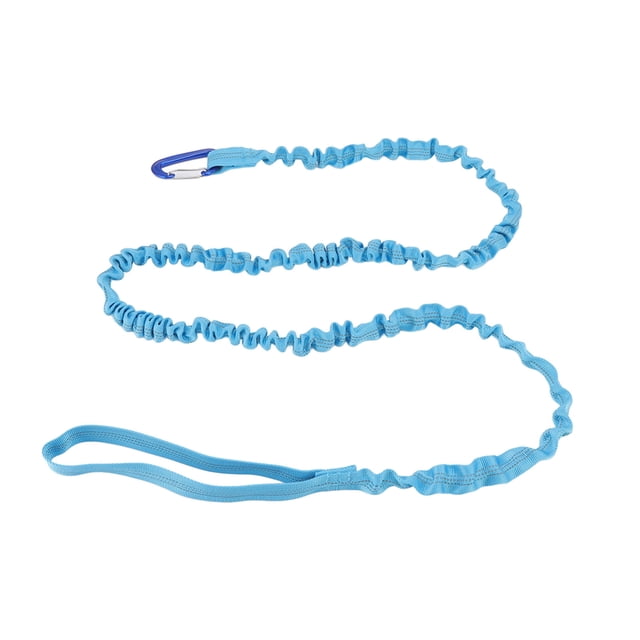 Corde de Remorquage Vélo, Conception Extensible Longueur Naturelle 1,7 M Barre de Remorquage Vélo Résistant Compact Portable pour la Marche pour l'Entraînement Bleu