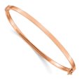 thumbnail image 1 of 14K Rose Gold Polished Hinged Bangle Bracelet, 1 of 2