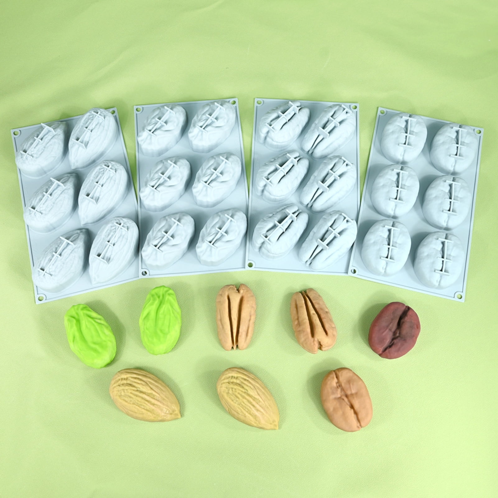 Almond Nut Mousse Cake Mold Coffee Bean Shaped Silicone Baking Pan for ...