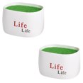 thumbnail image 2 of Weloille Round Thickened Plastic Flower Pot 2 Pieces, Flocked Surface Plant Pot Set, Drainage Hole Planter, Multi-Size Decorative Plant Container for Garden Balcony Home, 2 of 6