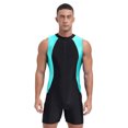 thumbnail image 1 of Eandarui Mens Rash Guard One-Piece Swimsuit Quick-Drying Athletic Wear Beach Holiday Sunbathing Mint Green XL, 1 of 4