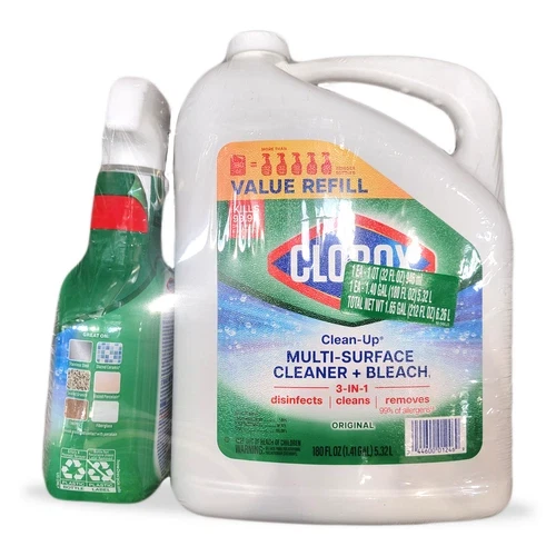 Clorox Clean-Up All Purpose Cleaner w/ Bleach, 32 fl oz Spray + 180 fl oz Refill