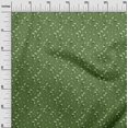 thumbnail image 3 of oneOone Velvet Green Fabric Floral Sewing Craft Projects Fabric Prints By Yard 58 Inch Wide, 3 of 5