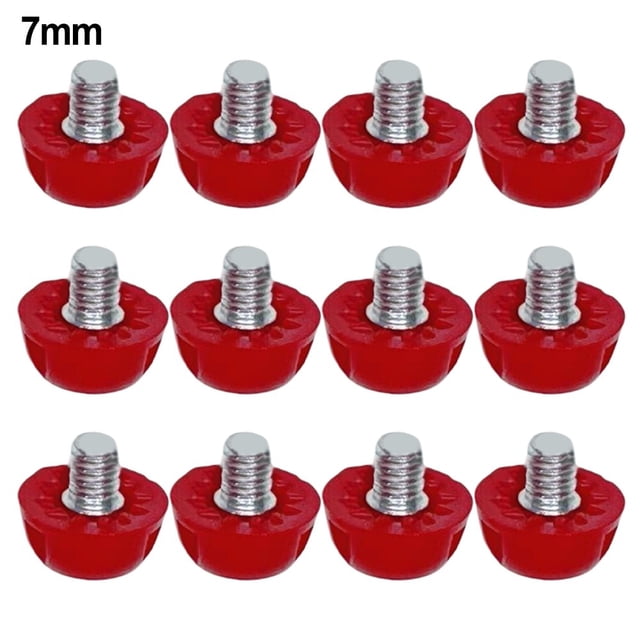 Mosiee 12Pcs Football Shoe Spikes Turf Soccer Boot Cleats Firm Ground Stable Threading Screw 7Mm 10Mm Anti-Slip Replacement Studs Spike