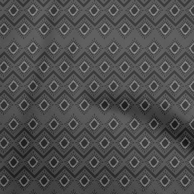 oneOone Cotton Poplin Gray Fabric Abstract Sewing Craft Projects Fabric Prints By Yard 56 Inch Wide