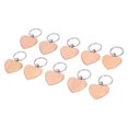 thumbnail image 1 of Wooden Key Chain, Stylish Simple Heart Shaped Wood Keychain Blanks Engrave Easily Light Weight DIY Gift  For DIY For Gift, 1 of 8