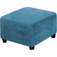 thumbnail image 1 of Gkeoshab Sofa Cover Square Ottoman Ottoman Slipcover Square Footstool Protector Storage Stool Ottoman Stretch With Elastic Bottom Feature Real Velvet Plush Fabric（Length：27 32 Inch） Home & Garden, 1 of 7