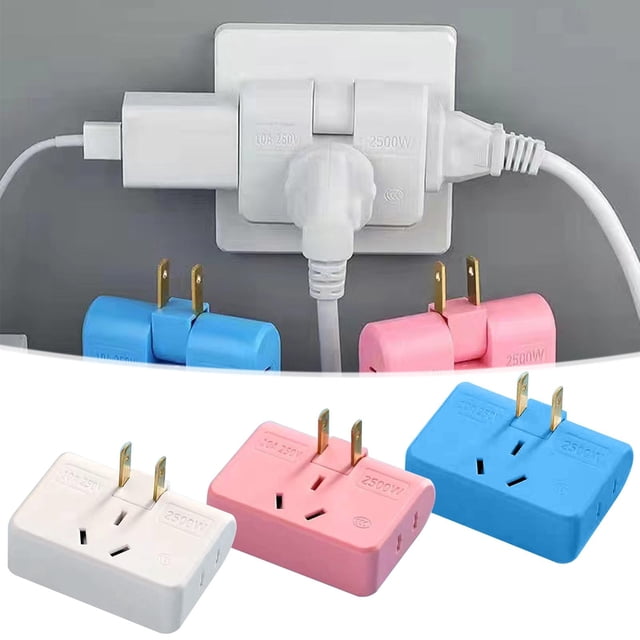 Big Savings! 1 to 3 Socket Power Converter, 180 Degree Rotatable Power Plug, Wireless Multi-Outlet Socket, Universal Plug Adapter for Home & Office Use Sales Today Clearance!