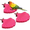 thumbnail image 1 of 3 Pcs Perroquet Perche Résine Bec d'Oiseau Pierre de Meulage Forme de Feuille Perchoir Support Pied Taille-Griffes Accessoires de Cage pour Cockatiels Conures Perruches Tourterelles., 1 of 5