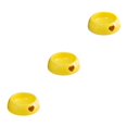 thumbnail image 4 of Dalazy Bol pour Chien en Plastique Résistant à l'Usure et Durable, Résistant aux Morsures Longue Durée, Jaune, Grande Taille, Ensemble de 3, 4 of 6