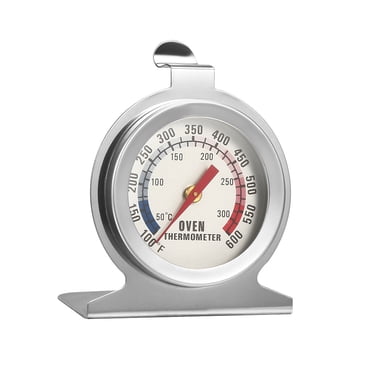 Unique Bargains Oven Thermometer 100-600F Stainless Steel Instant Read Temperature Gauge