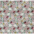 thumbnail image 4 of oneOone Organic Cotton Poplin Twill Fabric Leaves & Floral Block Print Sewing Fabric BTY 42 Inch Wide, 4 of 4