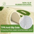 thumbnail image 4 of Get Naked Bath Mat White and Green Bath Rug, Cute Bathroom Rugs, Irregular Non-Slip Shower Floor Mats Super Soft Floor Mats, Funny Bathroom Decor (White), 4 of 6