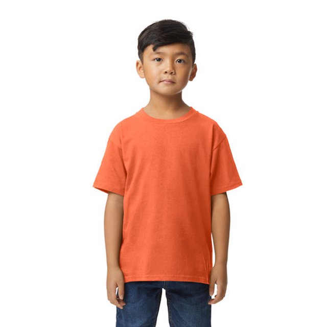 Gildan G650B Youth Softstyle Midweight T-Shirt - ORANGE - S