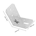 thumbnail image 2 of HEALEEP 3 Pcs Support d'Angle pour Fer Argent Antirouille pour Divers Meubles, 2 of 8