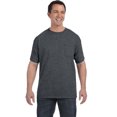 thumbnail image 4 of Hanes TAGLESS Men`s Pocket T-Shirt, L, Charcoal Heather, 4 of 4