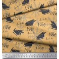 thumbnail image 3 of Soimoi Modal Satin Fabric Sleigh & with Love Text Print Sewing Fabric Yard 42 Inch Wide, 3 of 5
