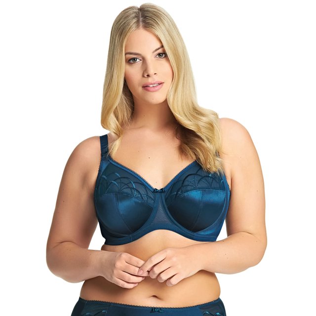Elomi Womens Cate Underwire Full Cup Banded Bra, 38G, Petrol