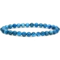 thumbnail image 1 of Angelstones Bracelet Extensible Unisexe en Perles Rondes 6 mm en Apatite Bleu Vert Naturel 7 Pouces, 1 of 5