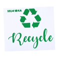 thumbnail image 1 of Recycle Trash Sticker Logo Sign Decal Self Adhesive Trash Decal, 1 of 9