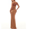 thumbnail image 3 of FcBaudy Robe Sans Manches Épaules Dénudées, Robes d'Été pour Femmes, Robes Printemps et Été Couleur Unie Tempérament Robe Longue Élégante Robe Femme, 3 of 3