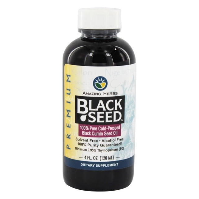 Amazing Herbs - Black Seed Cold-Pressed Oil - 4 fl. oz.