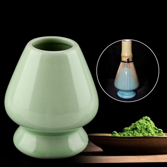 Tea Set Accessories 1Pc Matcha Whisk Stand Ceramic Holder for Bamboo Matcha Chasen(??)