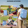 thumbnail image 3 of Striped and Checkered Fusion Insulated Backpack Cooler - 20L Leakproof Soft Cooler for Beach & Road Trips, 3 of 5
