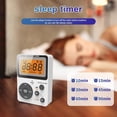 thumbnail image 4 of Pocket AM FM Radio Portable with Stereo Earphone, Battery Operated Radio by 2 AAA, Manual Preset, Large Screen, Lock Key Walkman Radio, Sleep Timer, Mini Radio, Digital Radio(No Speaker), 4 of 7