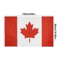 thumbnail image 3 of EGNMCR Drapeau du Canada 3x5FT Drapeau Utilisé pour la Décoration Extérieure et Intérieure les Drapeaux, 3 of 9