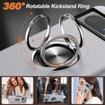 thumbnail image 5 of KOMI for Google Pixel 8 Case, Slim Fit Case for Pixel 8 with Ring Holder Kickstand [Military Grade Drop Tested] [TPU+PC] Dual Layer Shockproof Protective Phone Case for Google Pixel 8, Silver, 5 of 5