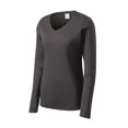 thumbnail image 1 of Gravity Threads Womens Long-Sleeve Moisture-Wick V-Neck - Iron Grey - Medium, 1 of 1