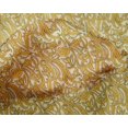 thumbnail image 4 of oneOone Silk Tabby Fabric Leaves & Floral Block Printed Craft Fabric BTY 42 Inch Wide, 4 of 4
