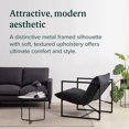 thumbnail image 4 of Zinus Aidan Metal Framed Indoor Sling Accent Chair, 4 of 9