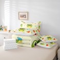 thumbnail image 4 of YST Frog Comforter Set Bed In A Bag, Cartoon Frog Butterfly Decor, Polyester, Queen Size (7 Count), 4 of 4