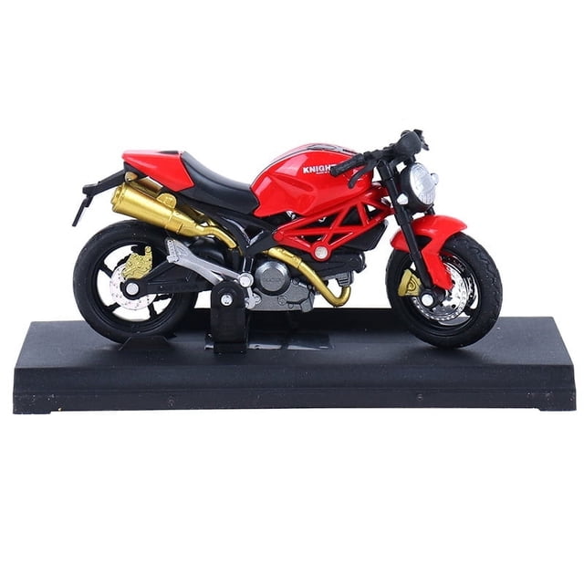 YOPTOP Modèle Réduit de Moto Moulée sous Pression à l'Échelle 1:18, Jouet de Véhicule, Collection, Cadeau pour Enfant, Rouge