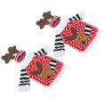 thumbnail image 3 of Chandail de Bouteille de Vin, 2pcs/set Mignon Noël Wine Wine Wine Bottle Decorations Champagne Bouteille Cover Unrivaled Performance, 3 of 14