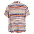 thumbnail image 2 of Leutsin Men Short-Sleeved Printed Color Buttons Cardigan Casual Shirt Tops, 2 of 3