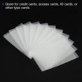 thumbnail image 4 of Unique Bargains PVC Soft Cartes de Crédit Manches Courtes Ouverture Protector ID Porte-Cartes Blanc Pack de 50, 4 of 5
