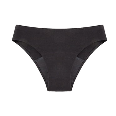 Hontri Women's Period Swimwear - 4-Layer Leak Proof Bikini Bottom - Comfortable Menstrual Swim Shorts (XS-XXXXL) Leak-Proof Swim Bottom (Black | XXL)