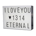 thumbnail image 1 of Rbaofujie Coffee Bar Decor Led Diy A4 Board Letters Character Alphabet Number Punctuation Jigsaws Light Panel Home Decoration Wedding Gift Classroom Decorations, 1 of 8