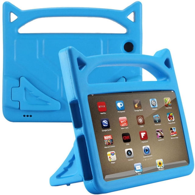 BotaniNest For Amazon Kindle Fire HD 8 2018 8th Gen Kids Safe EVA Rubber Handle Stand Case